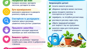 Пам'ятка для батьків :"Праця в куточку природи""