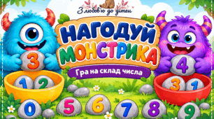НАГОДУЙ МОНСТРИКА» — гра на склад числа