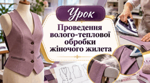 Проведення волого-теплової обробки жіночого жилета