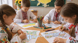 Розмальовка-пазл «Області України».Навчальний матеріал для вивчення областей України в цікавій та творчій формі. Учні можуть розфарбувати карту, вирізати окремі частини та скласти карту України як пазл.