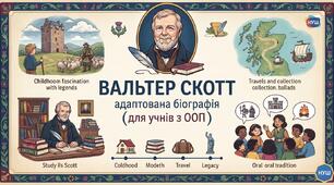 Вальтер Скотт. Адаптован а біографія ( для учнів з ООП),   диференційовані завдання для 7 класу
