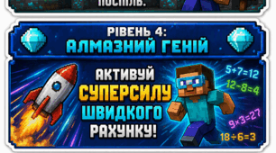 МОТИВАЦІЙНІ ТРИГЕРИ ДЛЯ УРОКІВ МАТЕМАТИКИ У СТИЛІ MINECRAFT — «РІВЕНЬ 3» та «РІВЕНЬ 4» ⛏️🧱