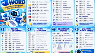 Microsoft Word: корисні можливості програми — постери для кабінету інформатики