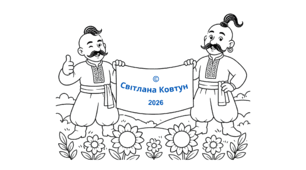 Козаки — розмальовки та обводки до Дня українського козацтва
