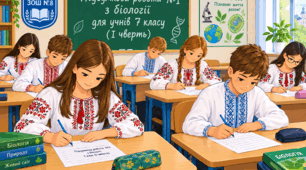 Контрольна робота №1 з біології для учнів 7 класу НУШ (І чверть) за підручником О.Тагліної та інші