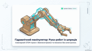 Практичний STEM-проєкт зі створення гідравлічного маніпулятора