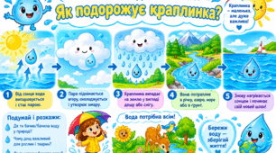 Тематичний день. 1 клас. Як подорожує краплинка?