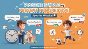 Present Simple vs Present Progressive: Spot the Mistake