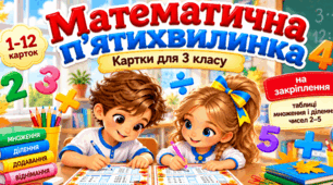 🍂 Математичні п’ятихвилинки для 3 класу