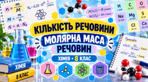Кількість речовини та молярна маса речовин ХІМІЯ.8 клас