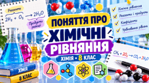 Поняття про хімічні рівняння  ХІМІЯ.8 клас