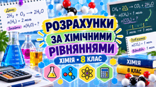 Розрахунки за хімічними рівняннями  ХІМІЯ.8 клас