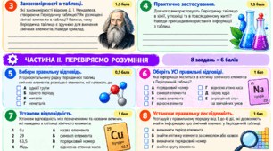 § 7 Періодична таблиця елементів. Робота з підручником, зокрема в укритті під час повітряної тривоги