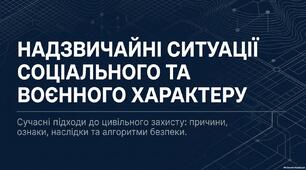 Презентація "НС соціального та воєнного характеру"