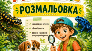 Дитяча розмальовка «Дивовижні амфібії» — пізнаємо світ тварин
