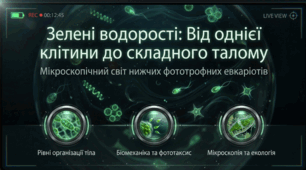 Водорості: одноклітинні, колоніальні та багатоклітинні. Особливості будови та процесів життєдіяльності зелених водоростей, їх різноманітність