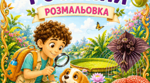 Дитяча розмальовка «Дивовижні рослини» — незвичайний світ природи