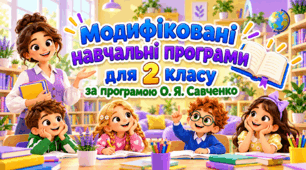 «Модифіковані навчальні програми для 2 класу за програмою О. Я. Савченко».