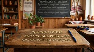 Діагностична (контрольна) робота №1. "Невичерпні джерела мудрості (літературний диктант і розлогі відповіді на запитання)."