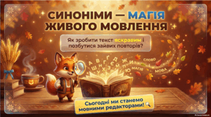 Презентація + мовний квіз «Роль синонімів у мовленні. Запобігання невиправданим повторам слів» | 5 клас НУШ