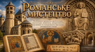 Романське мистецтво. Особливості розвитку архітектури, скульптури, живопису, декоративного, музичного мистецтва, театрального мистецтва романського стилю