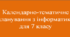 Календарно-тематичне планування з інформатики для 7 класу за модельною навчальною програмою Й. Я. Ривкінда (НУШ)