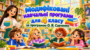 Модифіковані навчальні програми для 4 класу за програмою О. Я. Савченко