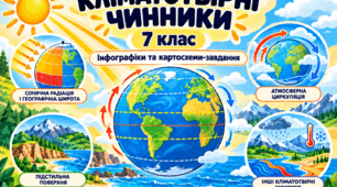 Презентація. Кліматотвірні чинники. 7 клас НУШ