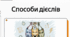 Способи дієслів (дійсний, умовний, наказовий).