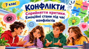 Презентація «Конфлікти. Сприйняття критики. Емоційні стани під час конфліктів» 7 клас НУШ