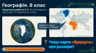 Картографічні проєкції та спотворення карт