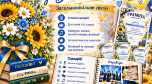 Сценарій до Дня вчителя 2026 | Загальношкільне свято | Концерт + грамоти для вчителів