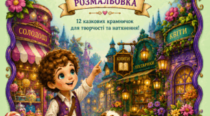 Дитяча розмальовка «Чарівні крамнички»