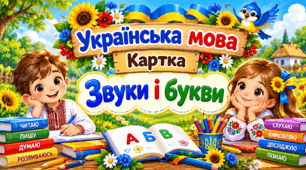 Картка до теми "Звуки і букви"