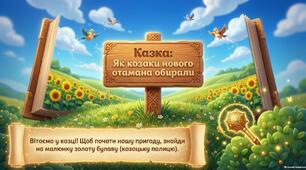 Казка «Як козаки нового отамана вибирали»