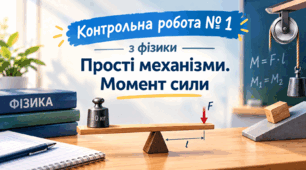 Фізика 8 (НУШ) Контрольна робота № 1 з теми «Прості механізми. Момент сили»