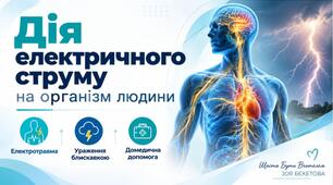 Дія електричного струму на організм людини. Електротравма. Ураження блискавкою.