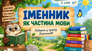 📚 Іменник як частина мови — 5 клас 🌳✨
