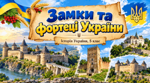 Презентація «Замки та фортеці України» — історія України, 5 клас 🇺🇦