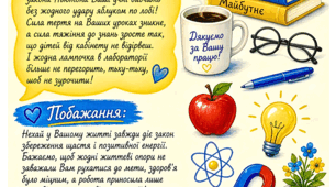 Листівки з передбаченнями до Дня працівника освіти