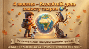 🦓СУЧАСНА анімована презентація на 58 слайдів🐼" 4 жовтня - Всесвітній день захисту тварин"🐕‍🦺