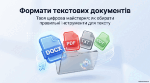 Формати текстових документів — презентація з інформатики 6 клас НУШ