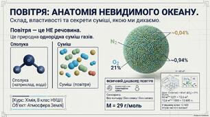 Повітря. Склад повітря. Хімія 8 клас (НУШ)