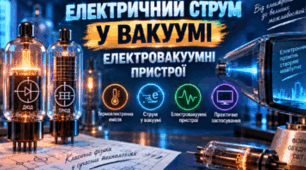 Презентація з фізики для 9 класу НУШ "Електричний струм у вакуумі"