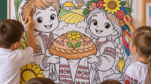 🍞🎨 Велика розмальовка до Дня хліба! 🌾💛1, 2, 4, 9, 16, 25 аркушів