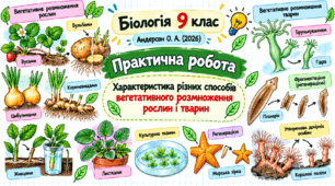 Практична робота «Характеристика різних способів вегетативного розмноження рослин і тварин»