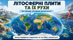 Літосфера. Походження материків і океанів. Рухи літосферних плит