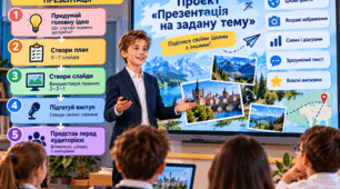 Планування представлення презентації. Виступ перед аудиторією. Проєкт «Презентація на задану тему»