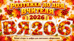 Розтяжка до Дня вчителя - 2026