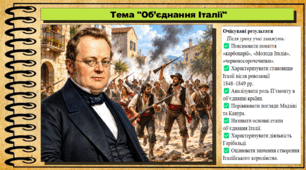 Об’єднання Італії. Всесвітня історія. 9 клас. НУШ (2026). До підручника Щупак І. та ін.